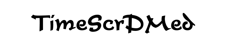 TimeScrDMed font preview