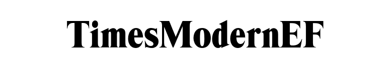 TimesModernEF font preview