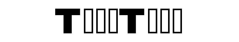 TimeTrek font preview