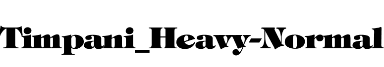 Timpani_Heavy-Normal font preview