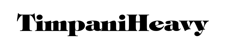 TimpaniHeavy font preview