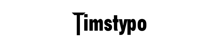 Timstypo font preview