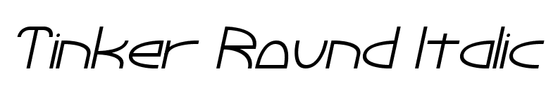 Tinker Round Italic font preview