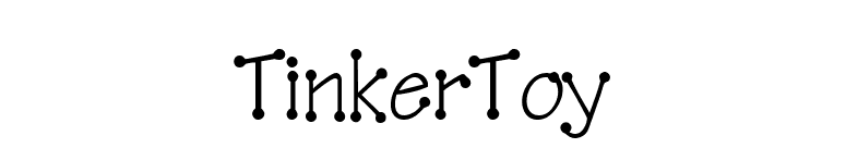 TinkerToy font preview