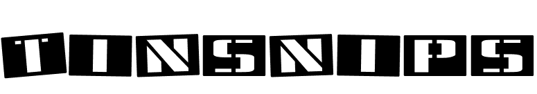 Tinsnips font preview