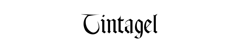 Tintagel font preview