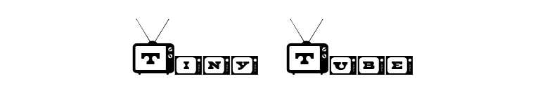 Tiny Tube font preview