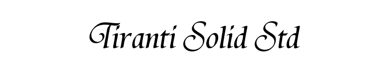 Tiranti Solid Std font preview