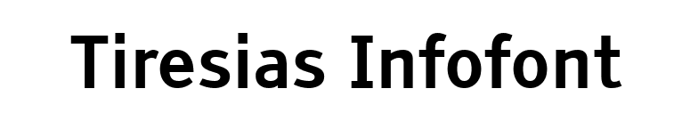 Tiresias Infofont font preview