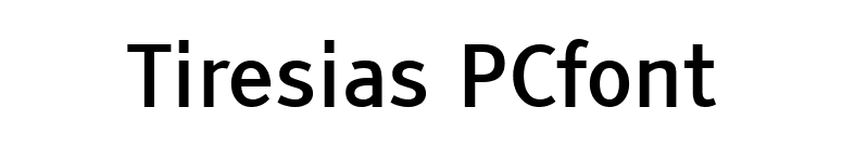 Tiresias PCfont font preview