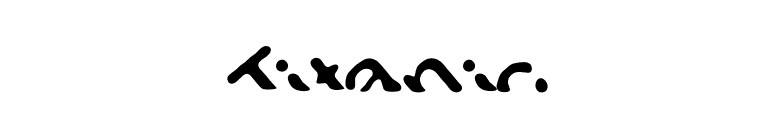 Titanic font preview