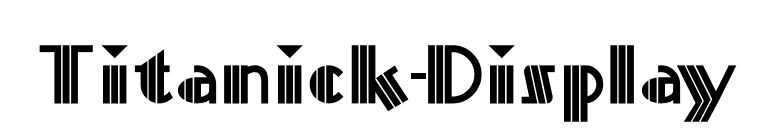 Titanick-Display font preview
