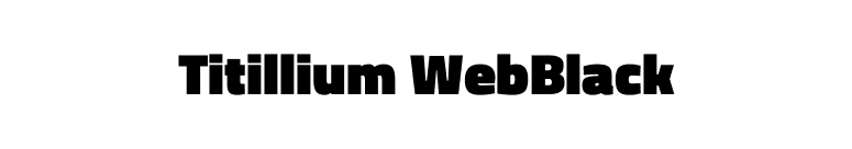 Titillium WebBlack font preview