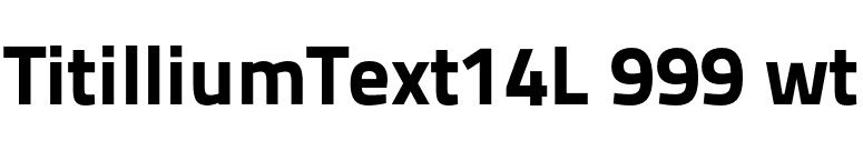 TitilliumText14L 999 wt font preview