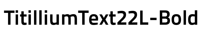 TitilliumText22L-Bold font preview
