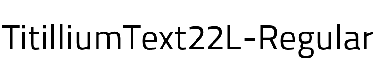 TitilliumText22L-Regular font preview