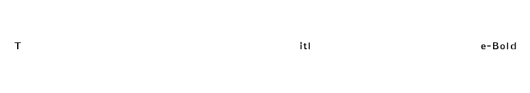 Title-Bold font preview