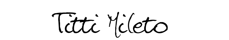 Titti Mileto font preview