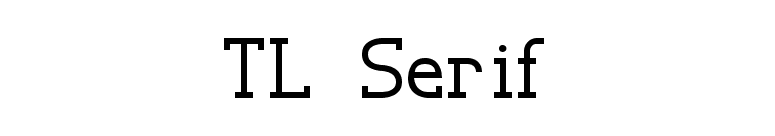 TL Serif font preview