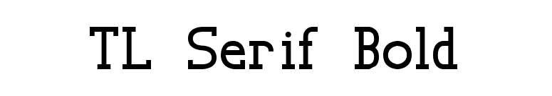 TL Serif Bold font preview