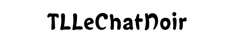 TLLeChatNoir font preview