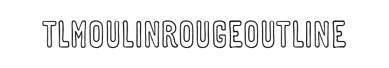 TLMoulinRougeOutline font preview