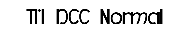 TM DCC Normal font preview