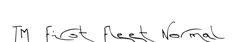 TM First Fleet Normal font preview