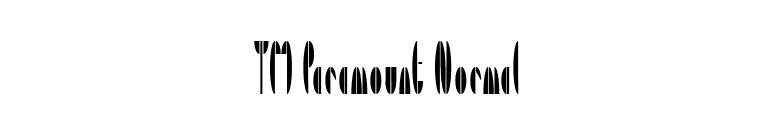 TM Paramount Normal font preview