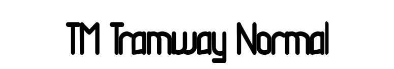 TM Tramway Normal font preview