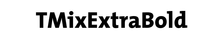 TMixExtraBold font preview