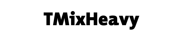 TMixHeavy font preview