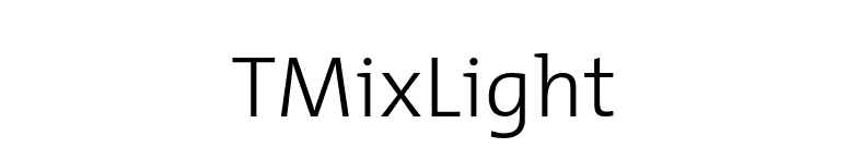 TMixLight font preview