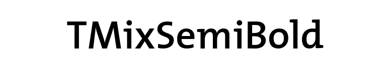 TMixSemiBold font preview