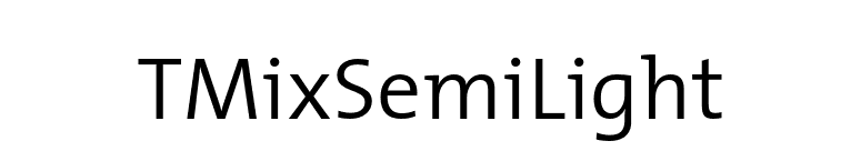 TMixSemiLight font preview