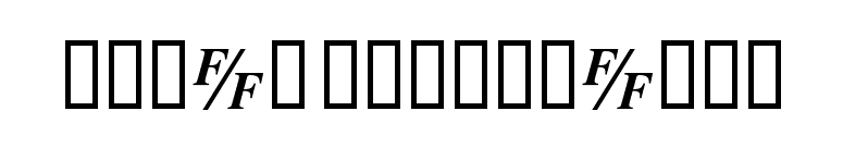 TmsFB BoldItalic font preview