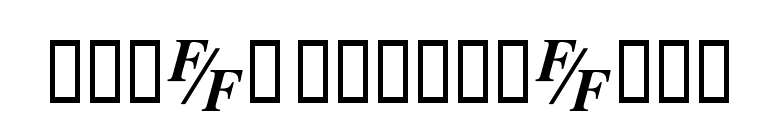 TmsFE BoldItalic font preview