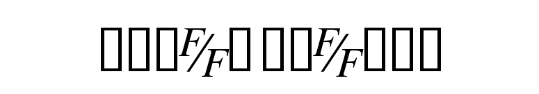 TmsFE Italic font preview
