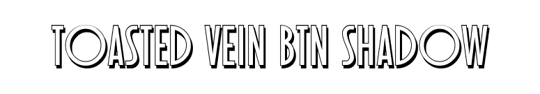 Toasted Vein BTN Shadow font preview