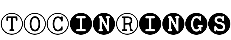 TOCinRings font preview