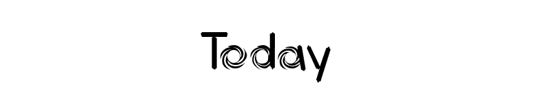 Today font preview