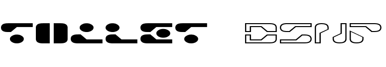 TOILET dsnp font preview