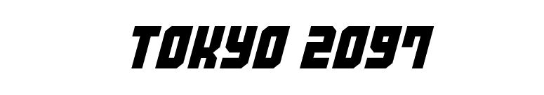 Tokyo 2097
 font preview