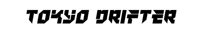 Tokyo Drifter font preview