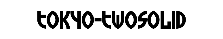Tokyo-TwoSolid font preview
