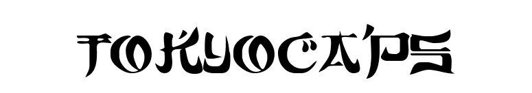 TokyoCaps font preview