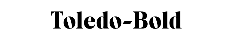 Toledo-Bold font preview