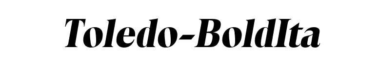 Toledo-BoldIta font preview