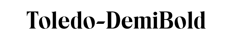 Toledo-DemiBold font preview