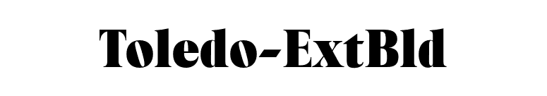 Toledo-ExtBld font preview